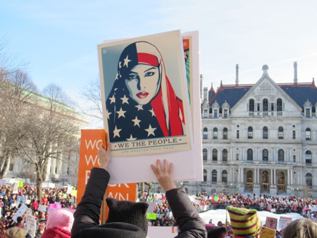 Saw This Surprising Image Several Times: "We The People Are Greater Than Fear"