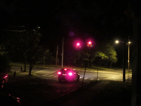 South Swan Street At Morton Avenue In Albany Late At Night