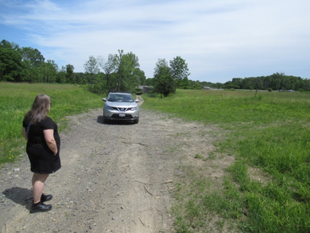 The Wife Looks Back Down Stylababrack Road Toward The Thruway