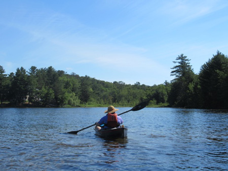 The Wife Heads Into An Uninhabited Portion Of Caroga Lake