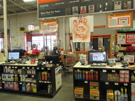 The Small Item Pickup Corral At Home Depot The Next Day, Note The Lack Of Any Employees