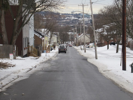 Looking Down Third Avenue, A Dreary Day In Late February