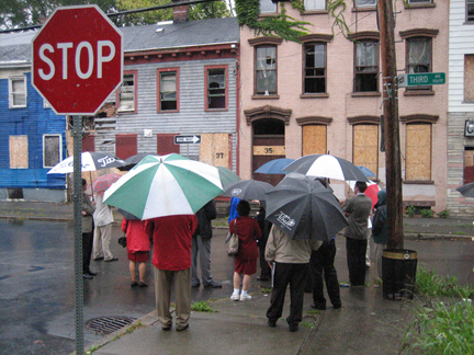 In the rain