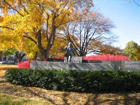 Martin Luther King Statue in Lincoln Park, Albany, NY
