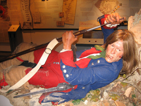 Rebel Soldier In Action, One Of The Realistic Figures On Display At The Museum