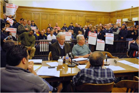 Annual Event: Firefighters Invade A Common Council Finance Meeting Earlier This Month