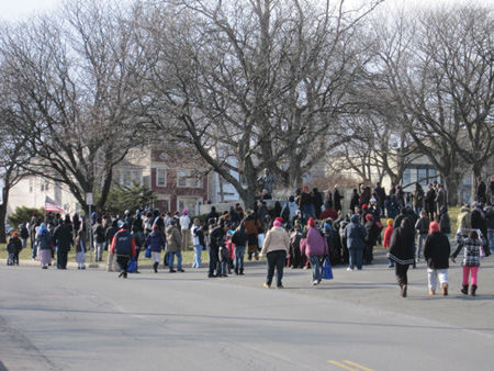 Marchers Gathering To Honor Dr. King In My Neighborhood