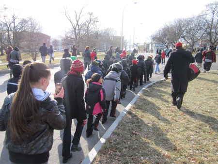 "Charter School" Kids Selected For Obedience Trudge Into The Future