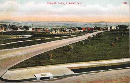 Postcard "Beaver Park, Albany N.Y." (click on picture for detail)