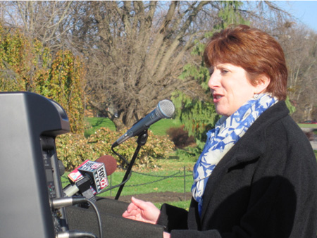 Kathy Sheehan Announces Her Candidacy For Mayor Of Albany, Washington Park, Nov. 17, 2012