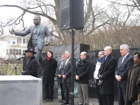 Politicians Listen Solemnly To The Invocation