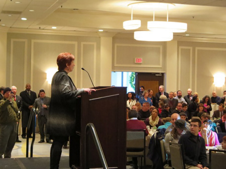 Later Mayor Kathy Sheehan Gave A Free Lunch To Supporters At The Hilton On State Street