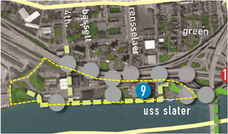 Plans For The South End Waterfront Include: “Mix Of High Density Residential, Ground Floor Retail, Existing Industrial. New Rowing Center” …And A Sewage Treatment Plant