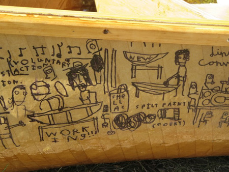 The Tale Of Building One Of The Boats Told With A Sharpie Under The Shellac