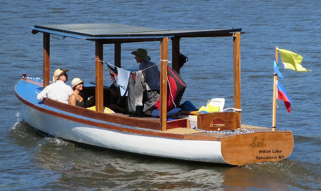 Sun Powered Electric Boat Sol Takes Off