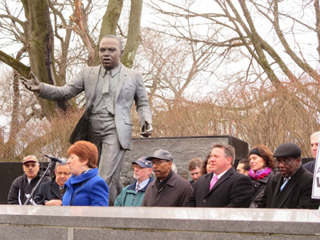 The Politicians Assemble Before The People, Mayor Sheehan at The Mic