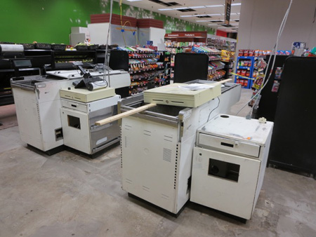 Dismantled Checkout Counters At The Madison Price Chopper