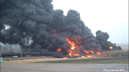 Oil Train Derailment And Fire In North Dakota: Not As Bad As Lac Magantic
