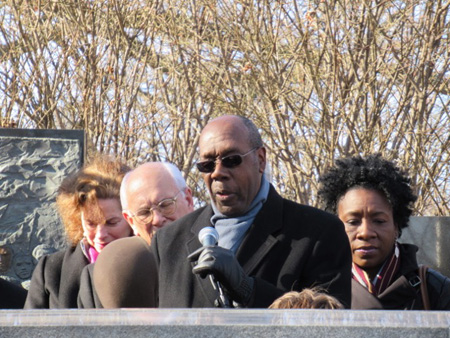 Reverend Miller Gives The Invocation, The Only Other Dignitary To Speak