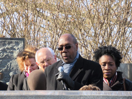 Reverend Miller Gives The Invocation, The Only Other Dignitary To Speak