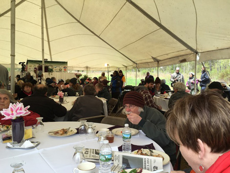 Chowing Down Under The Tent