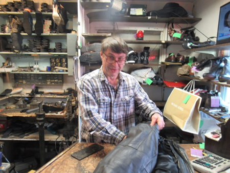 Lev In His Shop With My Jacket