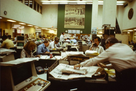 Newspaper Newsroom, 1980s