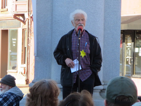 Holocaust Survivor Michael Rice Denounces The Anti-Liberal Agenda Of The Current Federal Administration, Albany NY November 2016