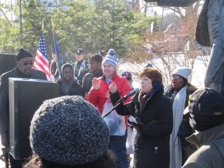 Mayor Kathy Sheehan Makes A Point