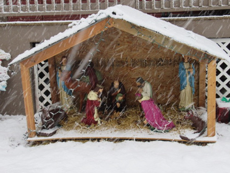 Nativity In The Snow