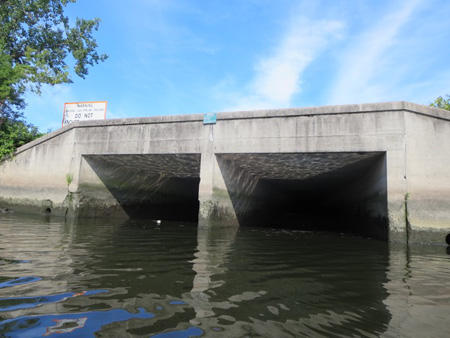 The Big C Pipe, The Mouth Of The Beaverkill Under The U-Haul Building Parking Lot