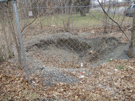 Sinkhole #1 Inside The Fence Above The Ravine