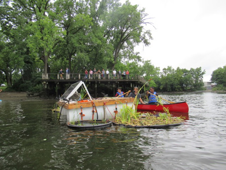 Scott Kellogg Leaves The Island Via Watercraft