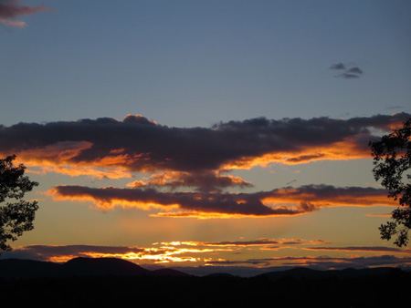 Sunset, 2016 Seen From Across Lake Sacandaga