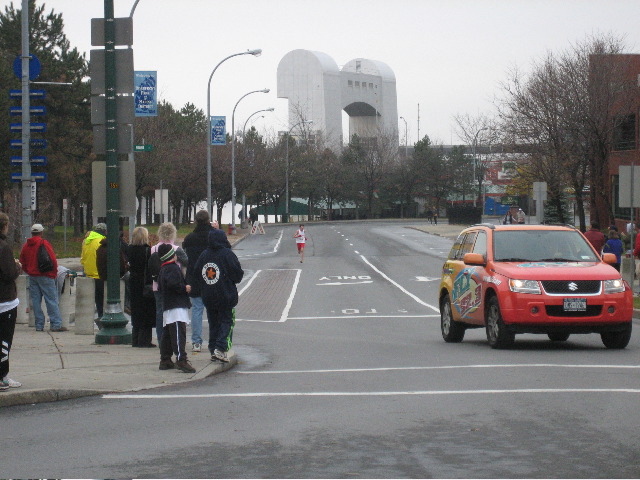 Here's the winner with the pace car