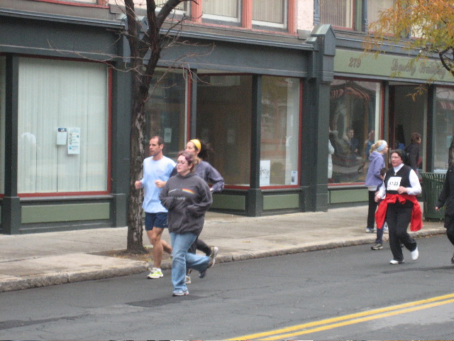 Stragglers finishing the 5k