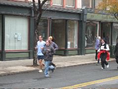 Stragglers finishing the 5k